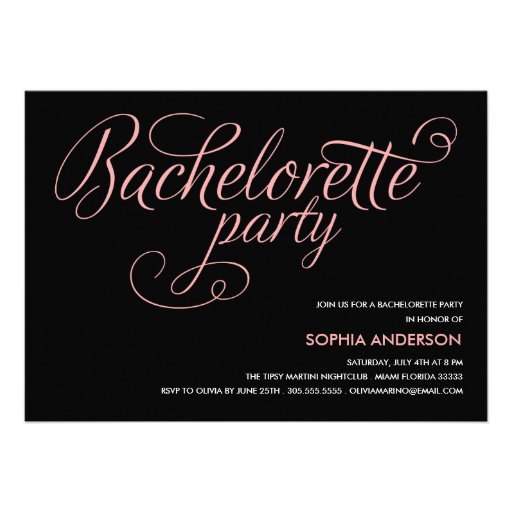 FLIRT  | BACHELORETTE PARTY INVITATION