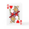Flirting Rat Queen of Hearts Valentine Card
