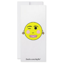 Flirting Smiley Rack Cards
