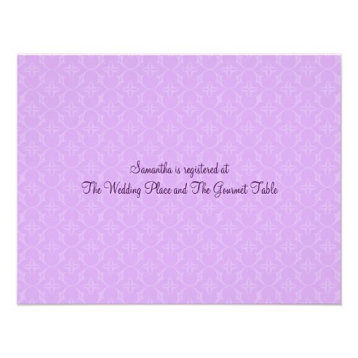 Flirty Blonde Lilac Bridal Shower Announcement