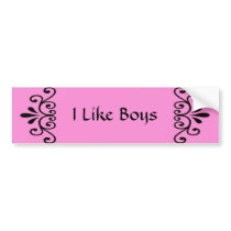 Flirty Bumper Bumper Stickers