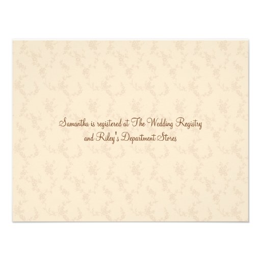 Flirty Champagne Bridal Shower Announcements