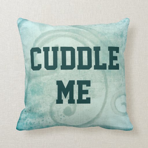 Flirty Cuddle Me Quote Throw Pillow Zazzle 