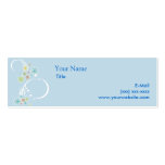 Flirty Floral Blue Calling Card Business Card