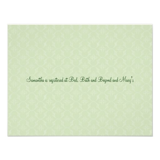Flirty Jade Bridal Shower Invitation