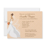 Flirty Peach Bridal Shower Invitation