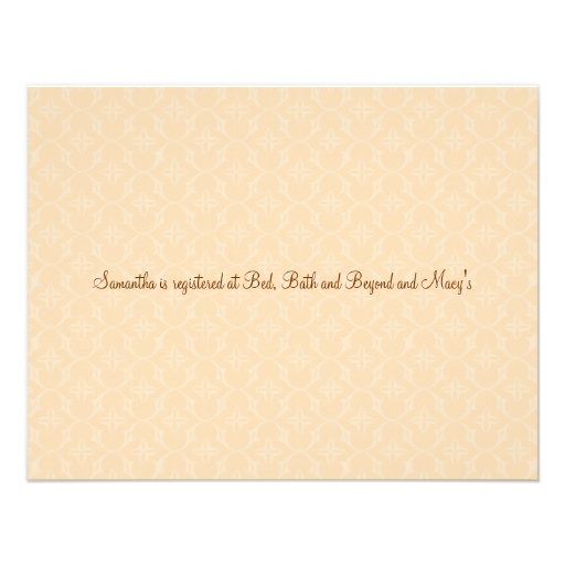 Flirty Peach Bridal Shower Invitation
