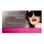 Flirty Salon Makeup Artist Hair Stylist Business Card Templates
