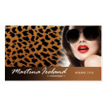 Flirty Salon Makeup Artist Hair Stylist Business Card