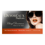 Flirty Salon Makeup Artist Hair Stylist Business Card