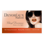 Flirty Salon Makeup Artist Hair Stylist Business Cards