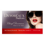 Flirty Salon Makeup Artist Hair Stylist Business Card