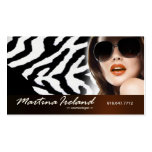 Flirty Salon Makeup Artist Hair Stylist Business Card Templates