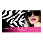 Flirty Salon Makeup Artist Hair Stylist Business Cards