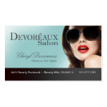 Flirty Salon Makeup Artist Hair Stylist Business Card Template