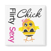 Flirty Sexy Chick magnets