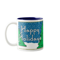 Flirty Snow Woman mugs by mazcloset Flirty Snow Woman mugs