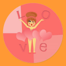 Flirty Valentine's Day Sticker stickers
