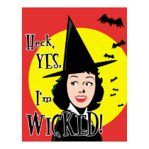 Flirty Wicked Witch Poster Print
