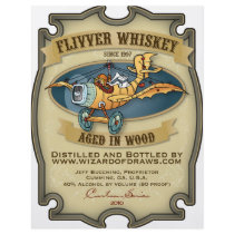 Flivver Whiskey Label Personalized Flyer