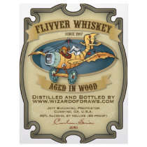 Flivver Whiskey Label Letterhead Design