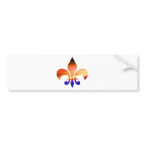 Flleur-de-lis 2 bumper stickers