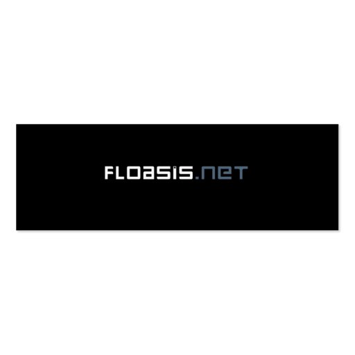 floasis.net business card (back side)