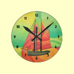 Float My Boat wall clocks