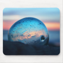 Float reflecting sunset mousepad