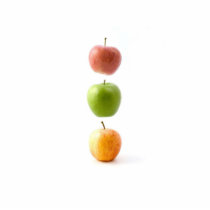Floating Apples In Traffic Light Colours Photo Sculpture