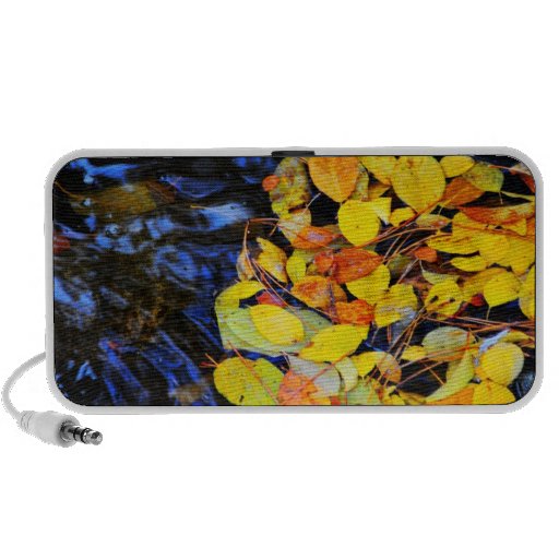 Floating autumn leaves portable speakers