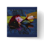 Floating Beauties (water lillies) badge button
