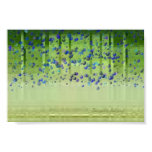 Floating blue bubbles