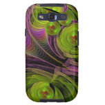 Floating bubbles, abstract fractal galaxy s3 cover