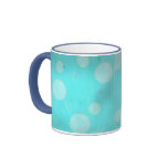 Floating circles and bubbles mug mugs