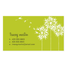 Floating Dandelion Calling Card Business Card Templates