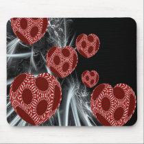 Floating Fantasy Fractal Art Hearts Mousepad mousepads
