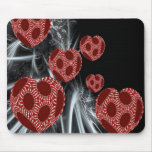 Floating Fantasy Fractal Art Hearts Mousepad