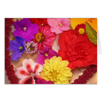 Floating Flower Heart Collage cards by dmsanmartin Floating Flower Heart Collage cards