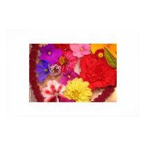 Floating Flower Heart Collage posters by dmsanmartin Floating Flower Heart Collage posters