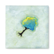 Floating flying tree fun minimalist modern art magnets