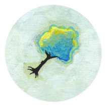 Floating flying tree fun minimalist modern art stickers