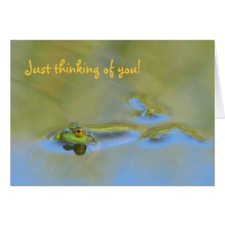 Floating Frog Card Thinking of you!