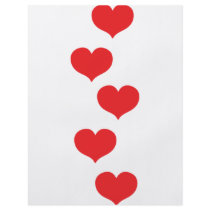 floating hearts flyer design