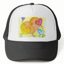 Floating Hearts Trucker Hats