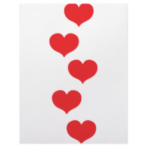 floating hearts letterhead design