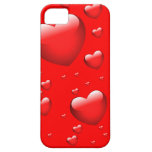 Floating Hearts Pattern iPhone 5 Cases