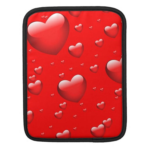 Floating Hearts Pattern Sleeves For iPads