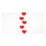 floating hearts photo card template