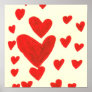Floating Hearts Print